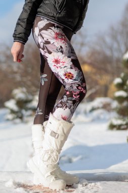 Zimní dámské legíny s vysokým pasem La Fleur D'hiver