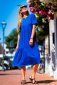 Dlouhé letní šaty Milagros-Modré